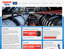 Tablet Screenshot of central-tyre.com